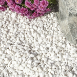 White Marble Gravel Polar White 10mm Bulk Bag (850kg)